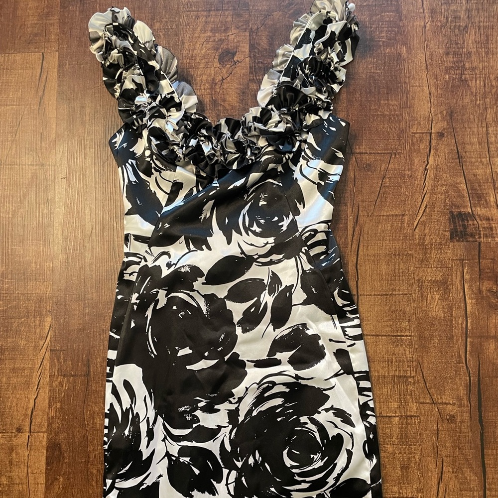 Floral White House Black Market Dress